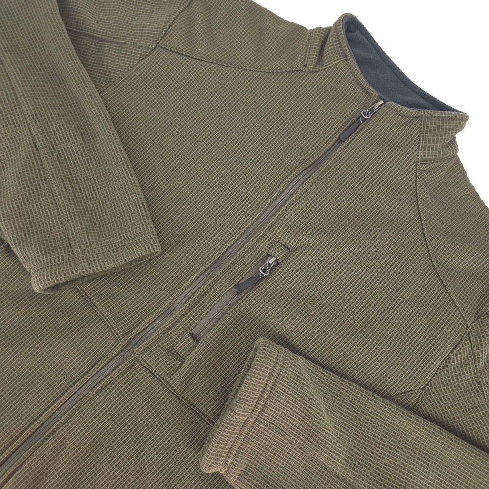 10,000 Ft Above Sea Level Fleece Jacket Mens Large Gorp Checked Full Zip Outdoor - Picture 1 of 15